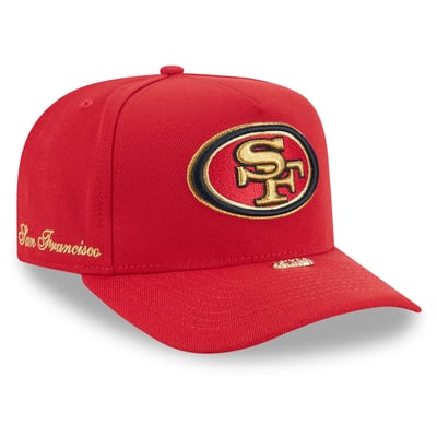 San Francisco 49ers New Era Visor Pin 9FIFTY A-Frame Snapback Hat - Scarlet
