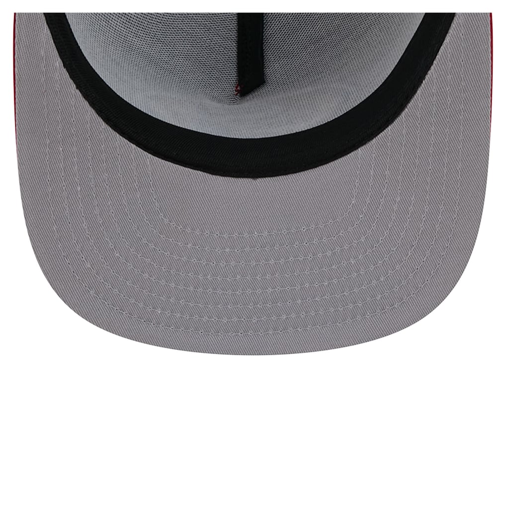 New Era San Francisco 49ers Scarlet/Black Mesh A-Frame 9FIFTY Snapback ...