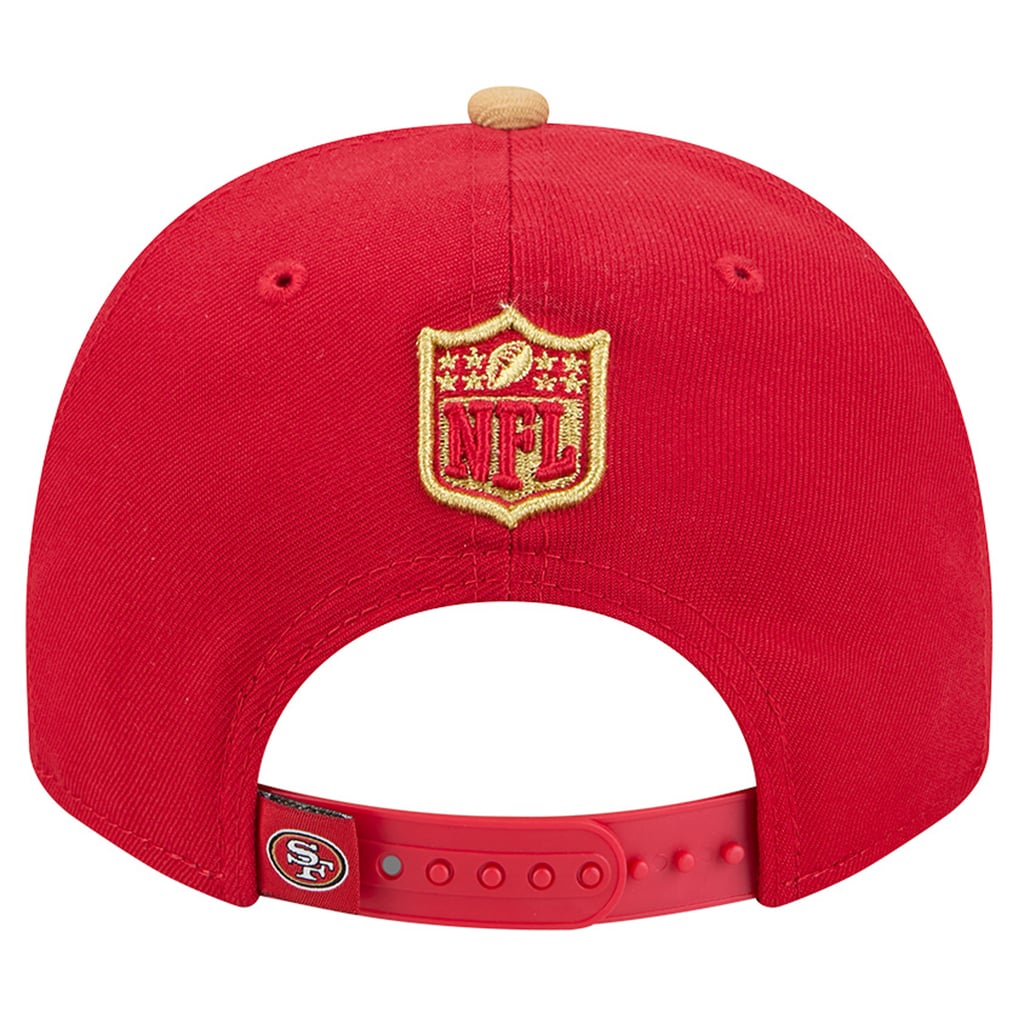Men's San Francisco 49ers New Era Scarlet/Gold Cartoon A-Frame 9FIFTY ...