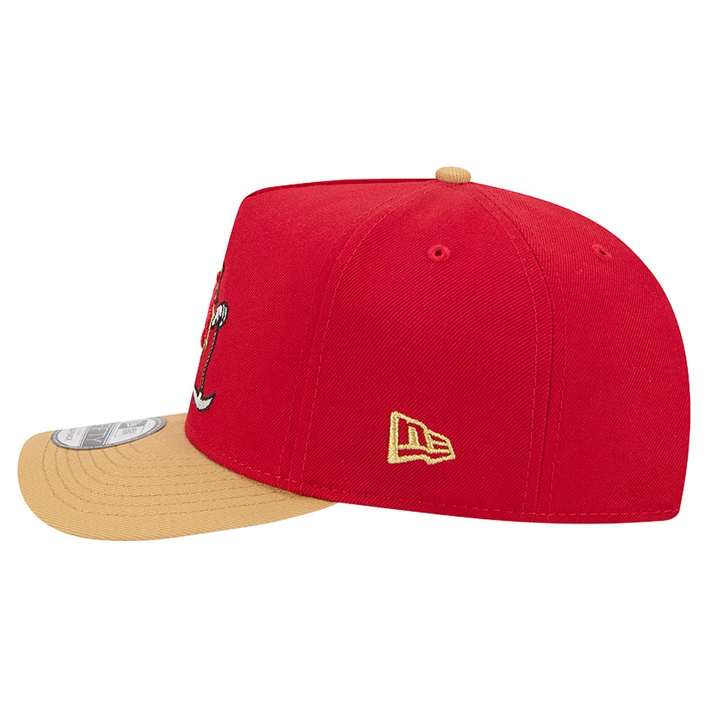 New Era San Francisco 49ers Scarlet/Gold Cartoon A-Frame 9FIFTY Snapback