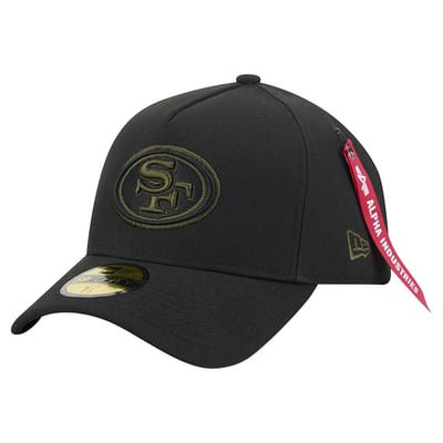 San Francisco 49ers New Era x Alpha Industries A-Frame 59FORTY Fitted Hat - Black