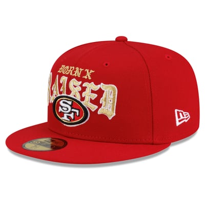 San Francisco 49ers New Era x Born x Raised 59FIFTY Fitted Hat - Scarlet