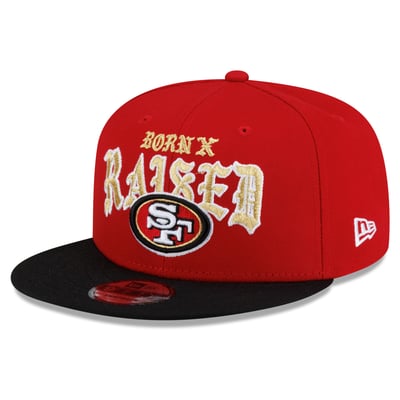 San Francisco 49ers New Era x Born x Raised 9FIFTY Snapback Hat - Scarlet/Black