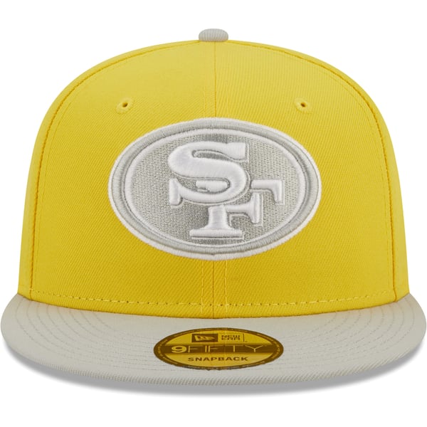 New Era Mustard Yellow Crystal San Francisco 49ers SnapBack Baseball Cap Men main image 4