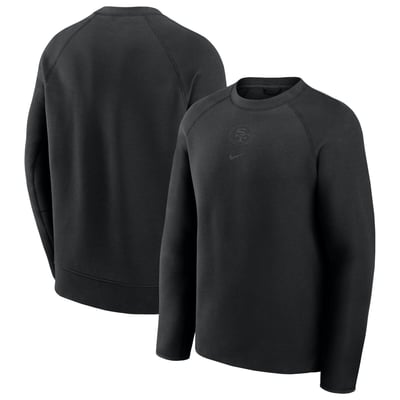 San Francisco 49ers Nike Tech Fleece Raglan Sweatshirt - Black