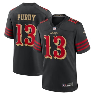 Brock Purdy San Francisco 49ers Nike Rivalries Collection Game Jersey - Black