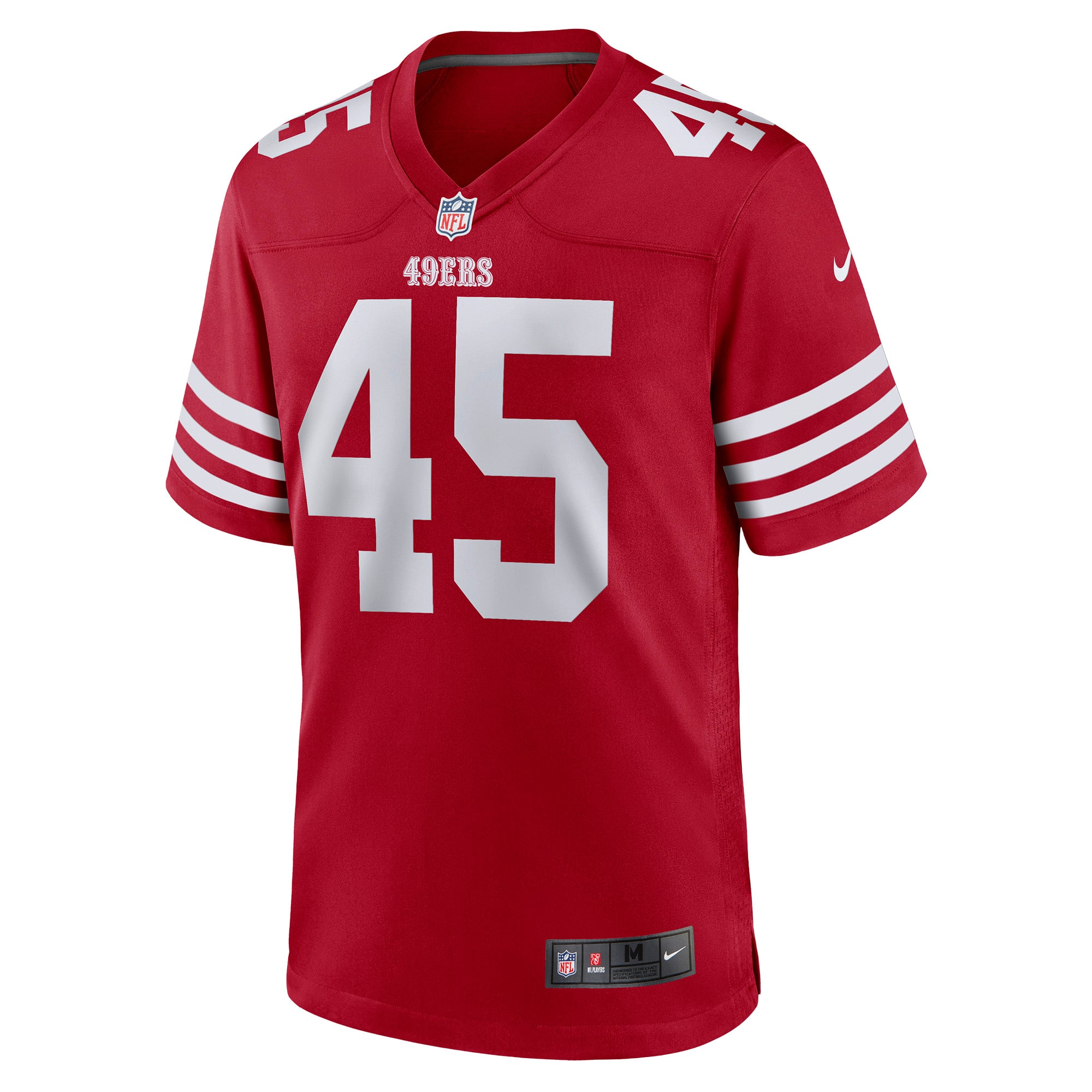 Men's San Francisco 49ers Buddy Johnson Nike Scarlet Game Player