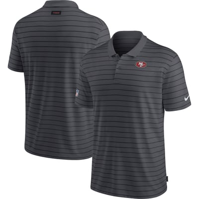 San Francisco 49ers Nike Sideline Victory Coaches Performance Polo - Charcoal