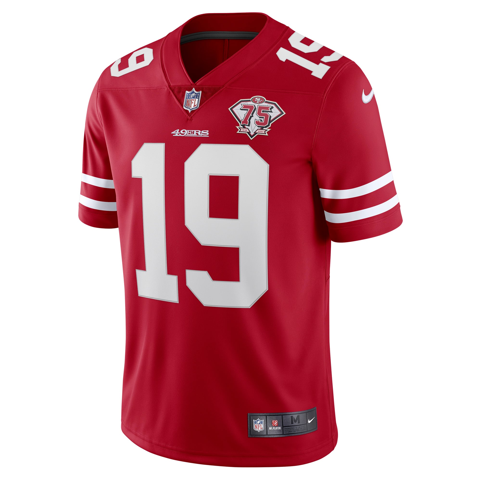 Men's San Francisco 49ers Deebo Samuel Nike Scarlet 75th
