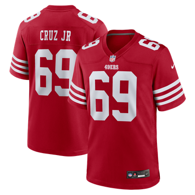 Enrique Cruz Jr. San Francisco 49ers Nike Team Game Jersey - Scarlet