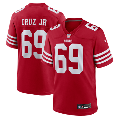 Enrique Cruz Jr. San Francisco 49ers Nike Team Game Jersey - Scarlet