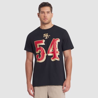 Fred Warner San Francisco 49ers Nike Rivalries Collection Player Name & Number T-Shirt - Black