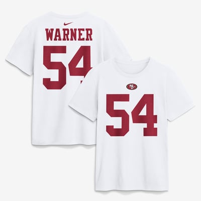 Fred Warner San Francisco 49ers Nike Name & Number T-Shirt - White