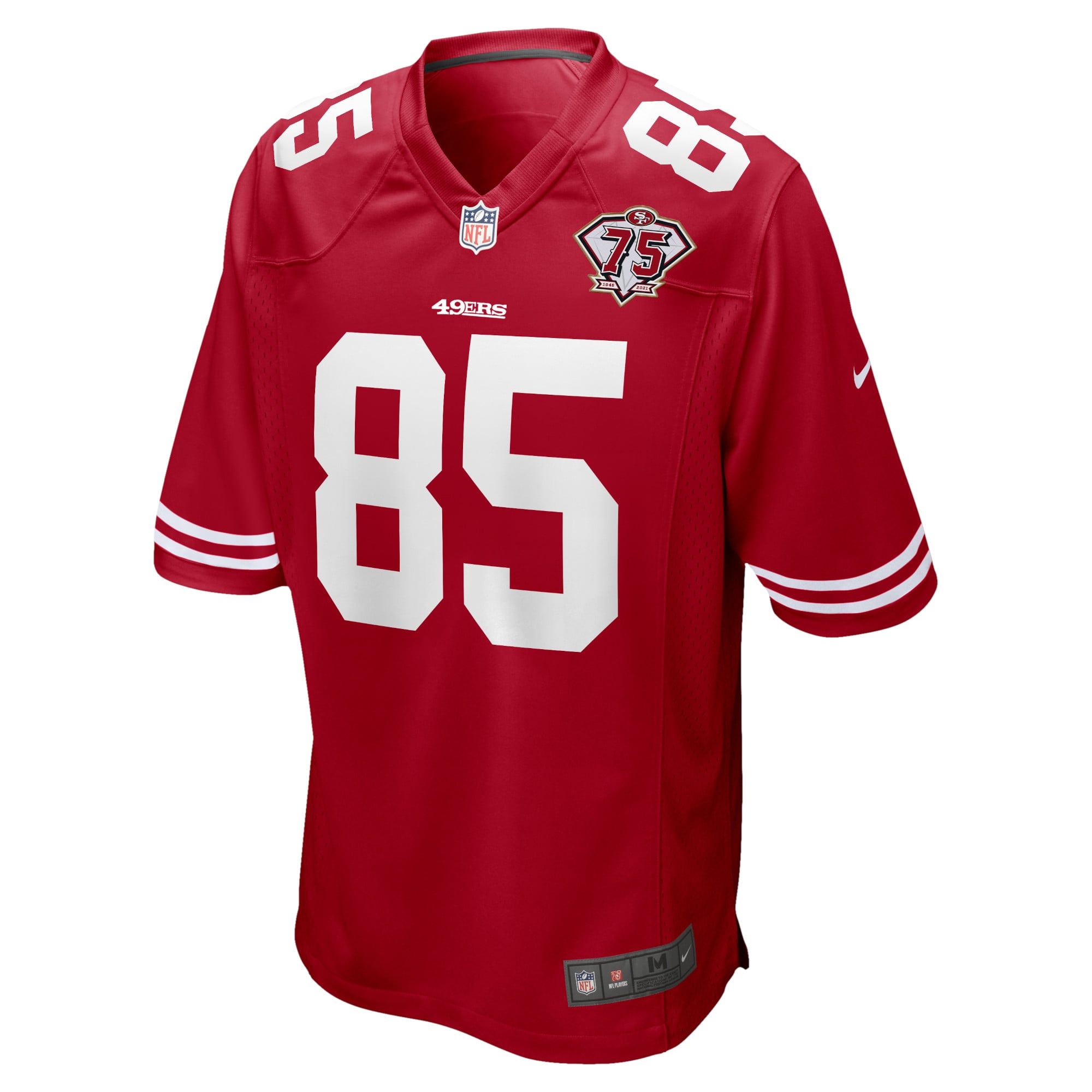 NFL 49ers ジョージ・キトル NIKE レプリカジャージ【MD】 George Kittle San Francisco 49ers Nike 75th Anniversary Game