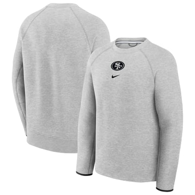  San Francisco 49ers Nike Tech Fleece Raglan Sweatshirt - Heather Gray