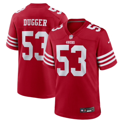 Jaden Dugger San Francisco 49ers Nike Team Game Jersey - Scarlet