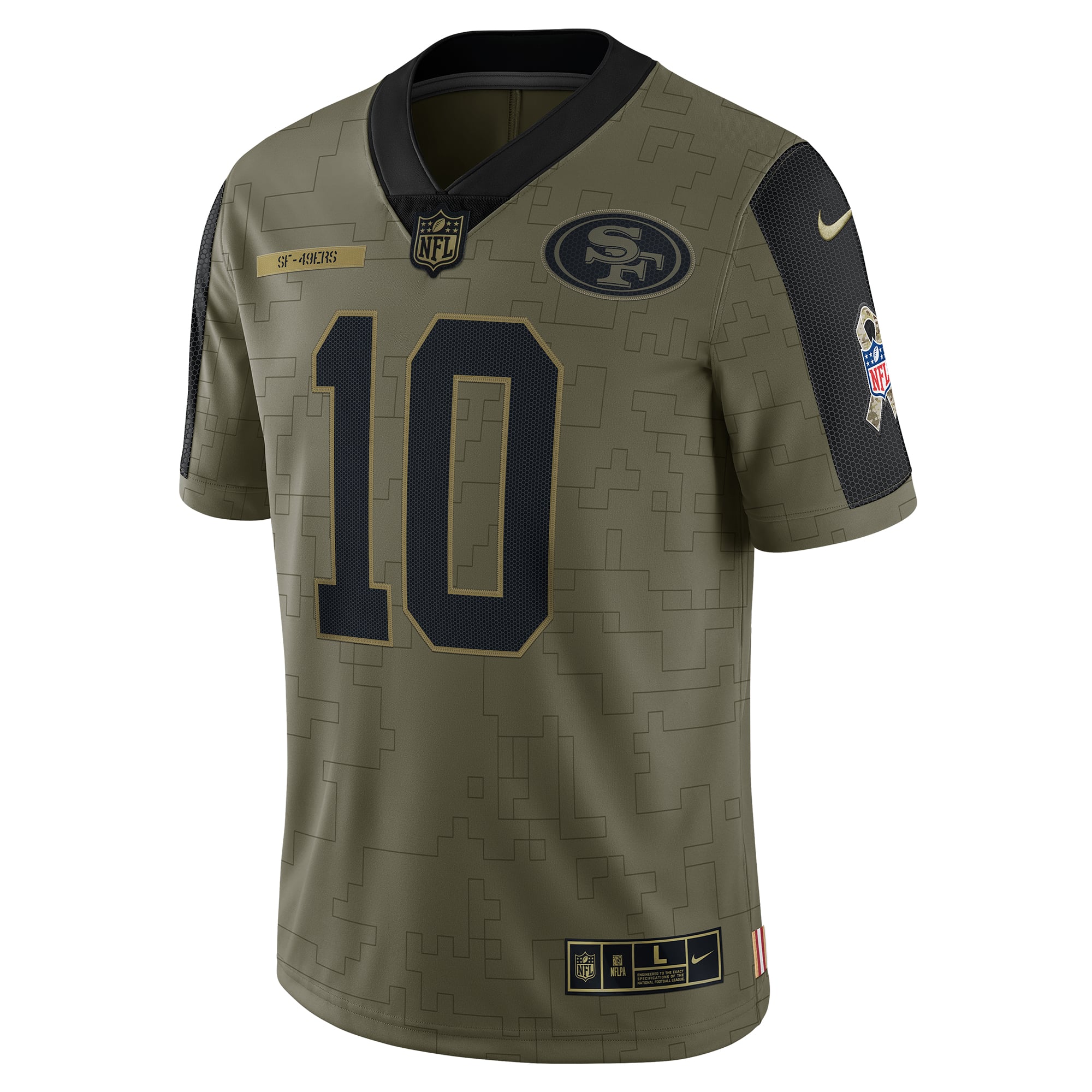 Men's Nike Jimmy Garoppolo Olive San Francisco 49ers Salute To