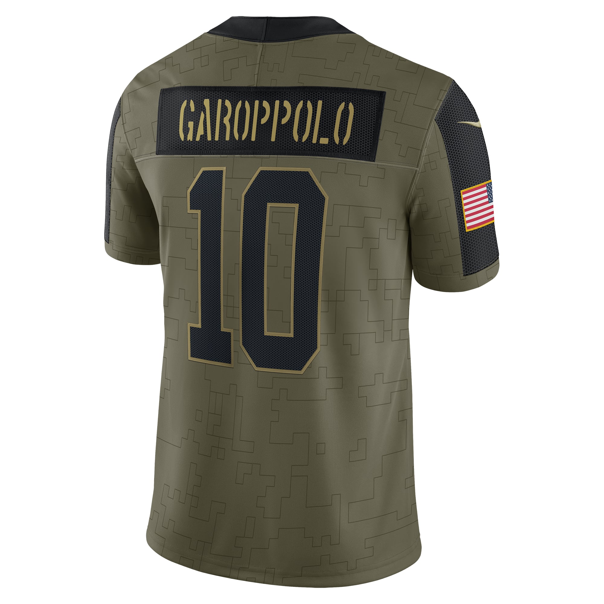 Men's Nike Jimmy Garoppolo Olive San Francisco 49ers Salute To