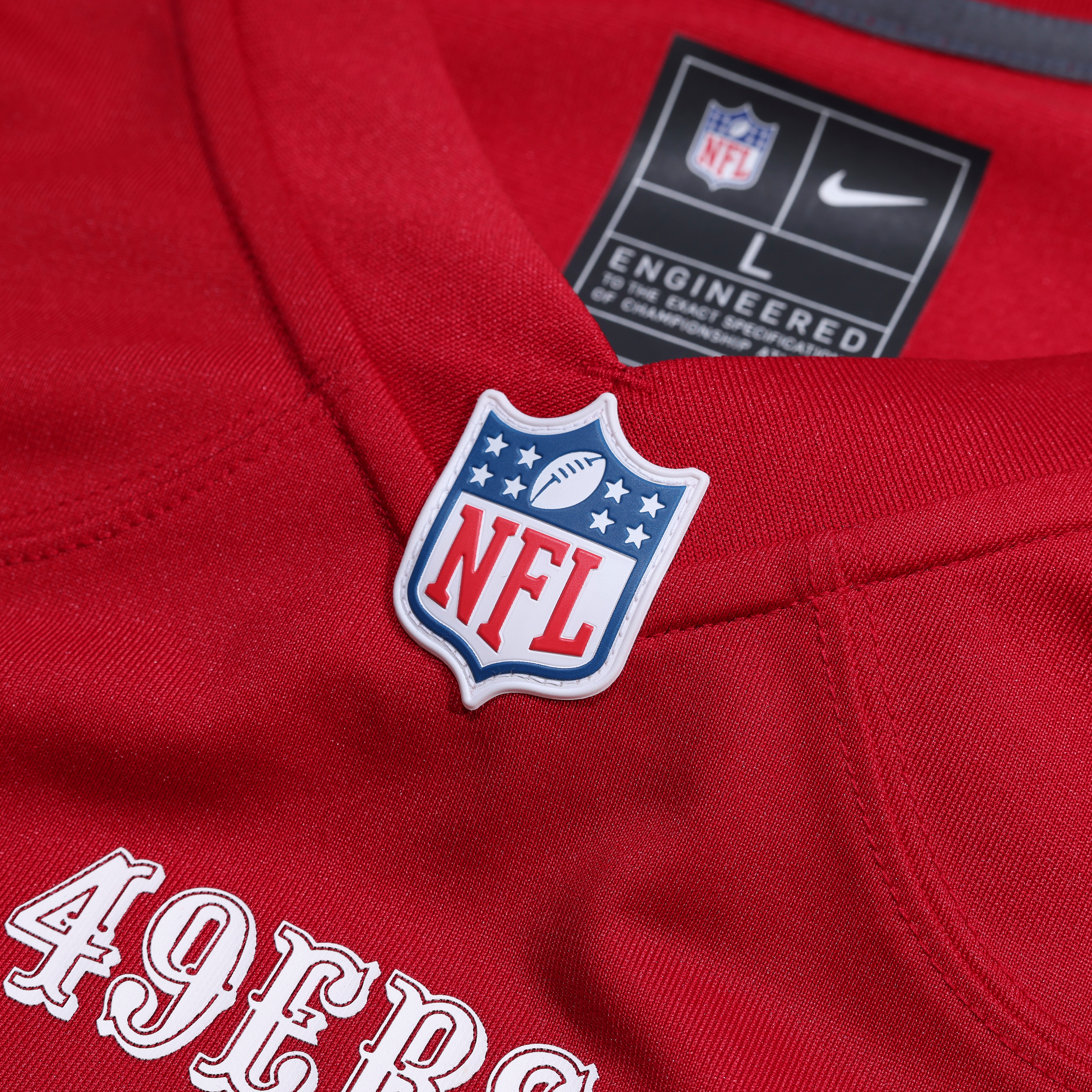 Mike Evans San Francisco 49ers 80th Anniversary Game Jersey Scarlet
