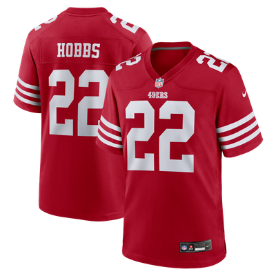 Nate Hobbs San Francisco 49ers Nike Team Game Jersey - Scarlet