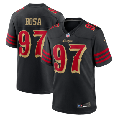 Nick Bosa San Francisco 49ers Nike 2025 Rivalries Collection Game Jersey - Black