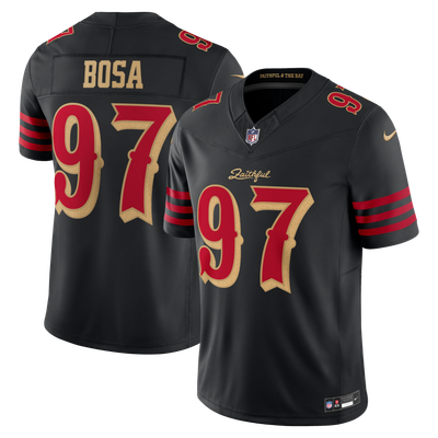 Nick Bosa San Francisco 49ers Nike Rivalries Collection Stitched Limited Jersey - Black
