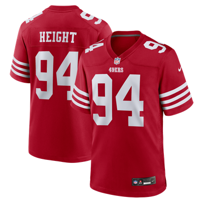 Romello Height San Francisco 49ers Nike Team Game Jersey - Scarlet