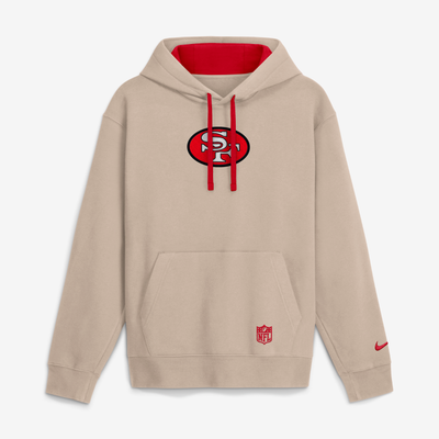 San Francisco 49ers Nike Rewind Club Hoodie - Sand