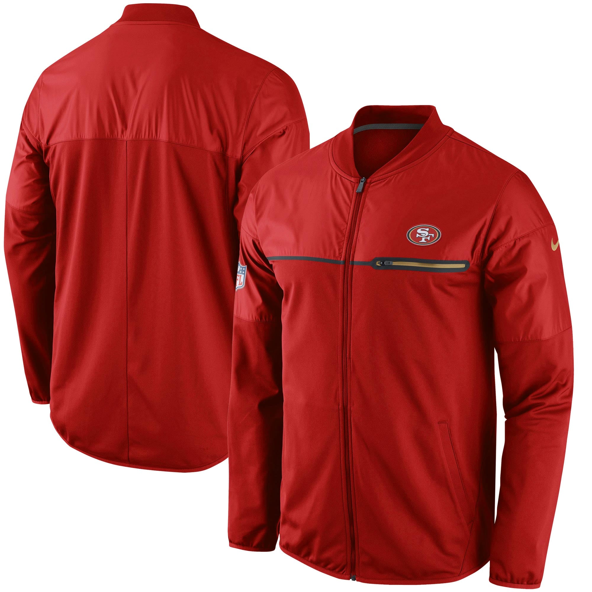 Canterbury 赤 ウォームアップウェア セット Men's Nike Scarlet San Francisco 49ers Elite Hybrid Performance Jacket