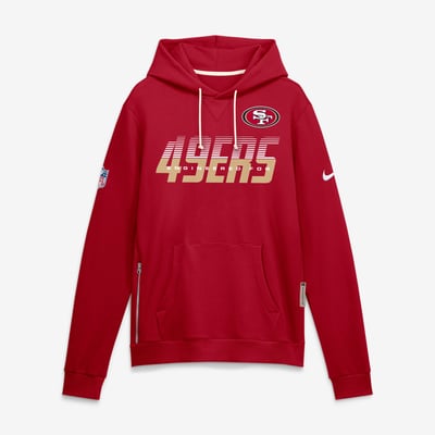 San Francisco 49ers Nike Sideline Standard Issue Top Prospect Dri-FIT Hoodie - Scarlet