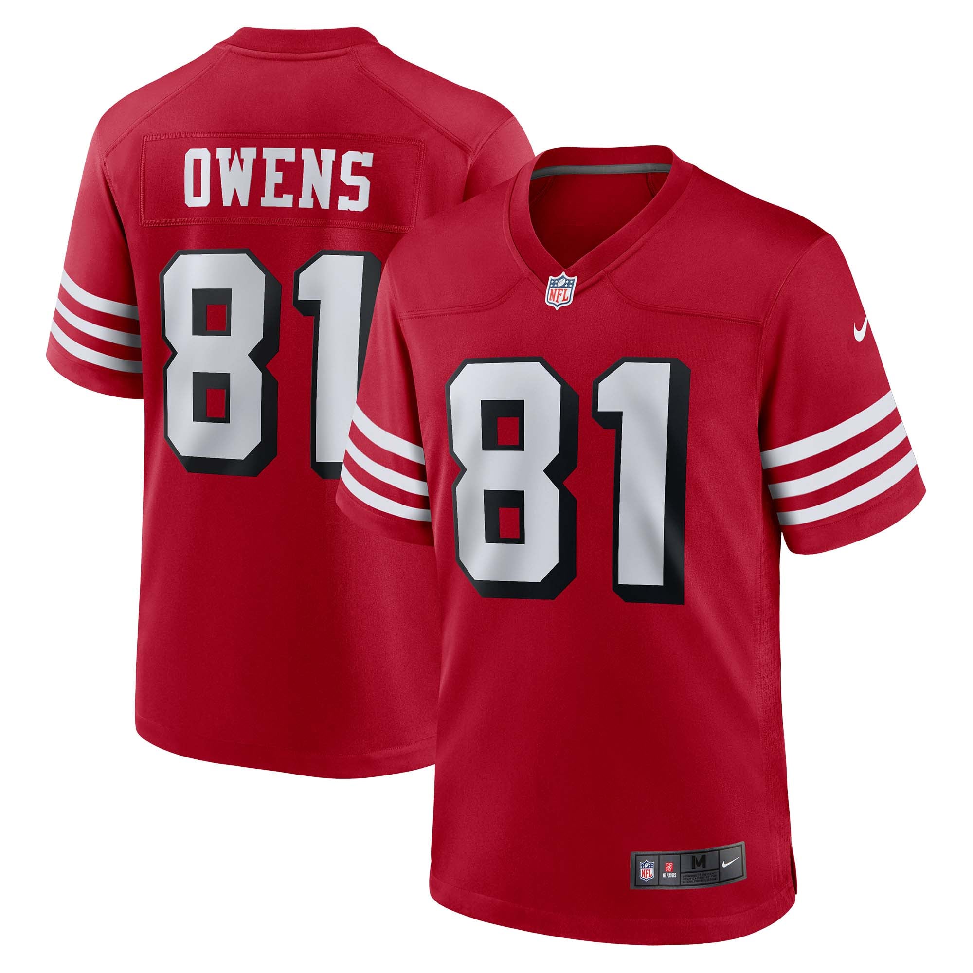 Men's Nike Terrell Owens Scarlet San Francisco 49ers Retired