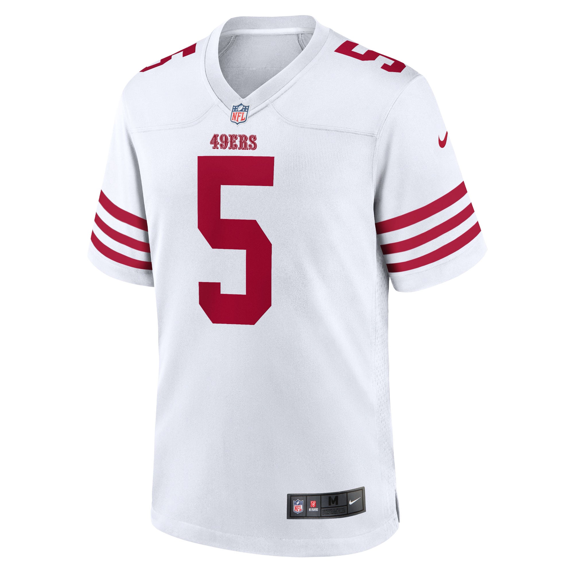 Men's Nike Trey Lance White San Francisco 49ers Team Game Jersey