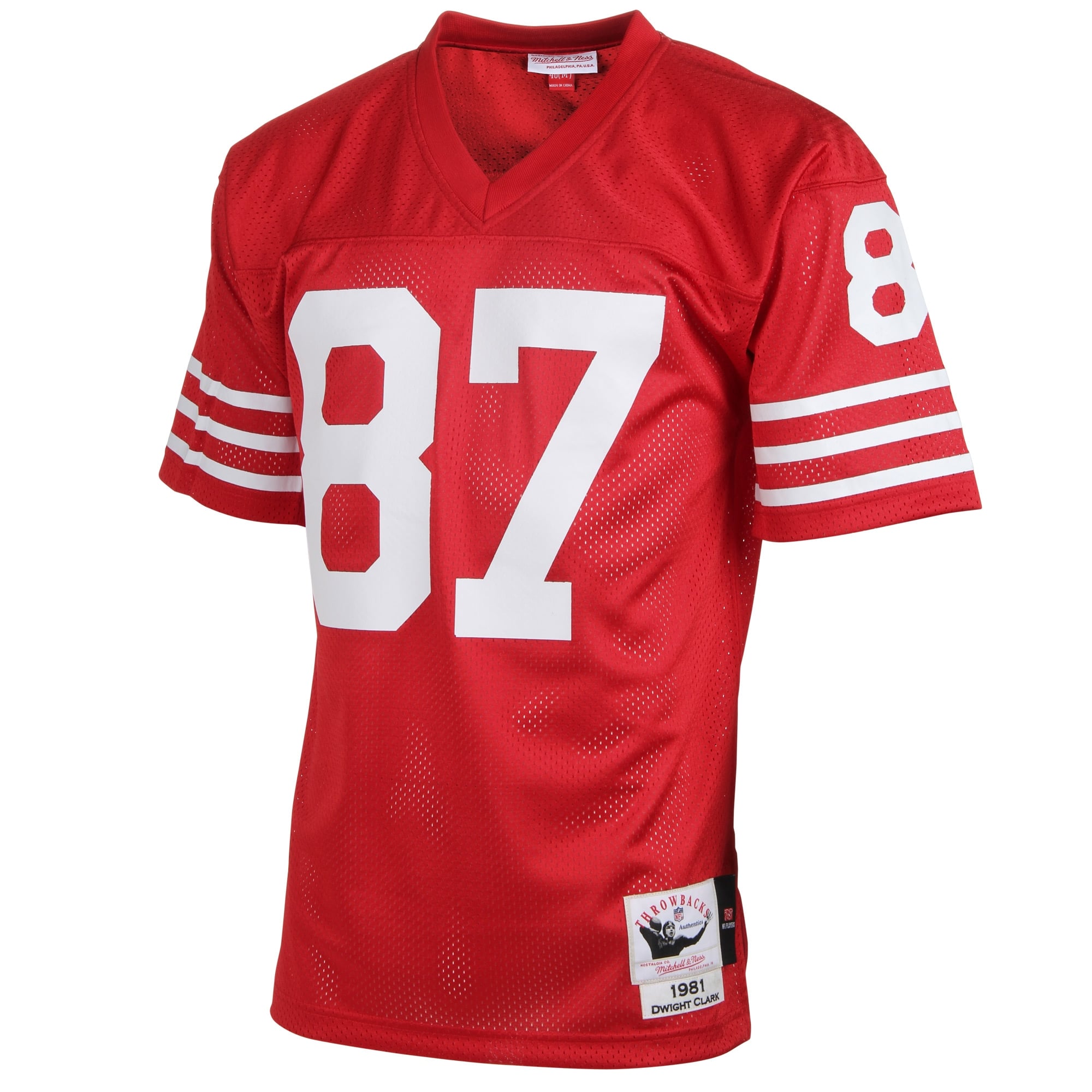【タイムセール】モンタナ 49ers Authentic ジャージ Mens San Francisco 49ers Dwight Clark Mitchell & Ness Scarlet