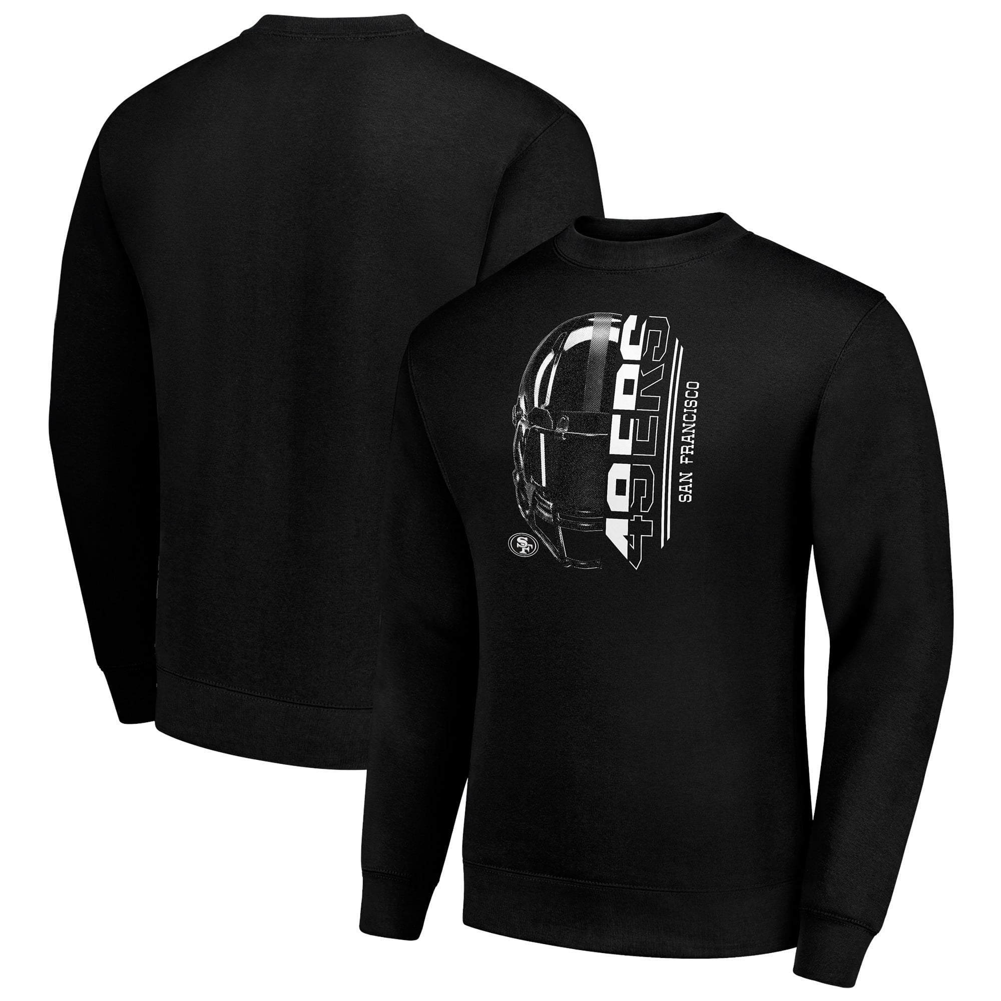 Men's San Francisco 49ers Starter Black Half Helmet Team Graphic Tri ...