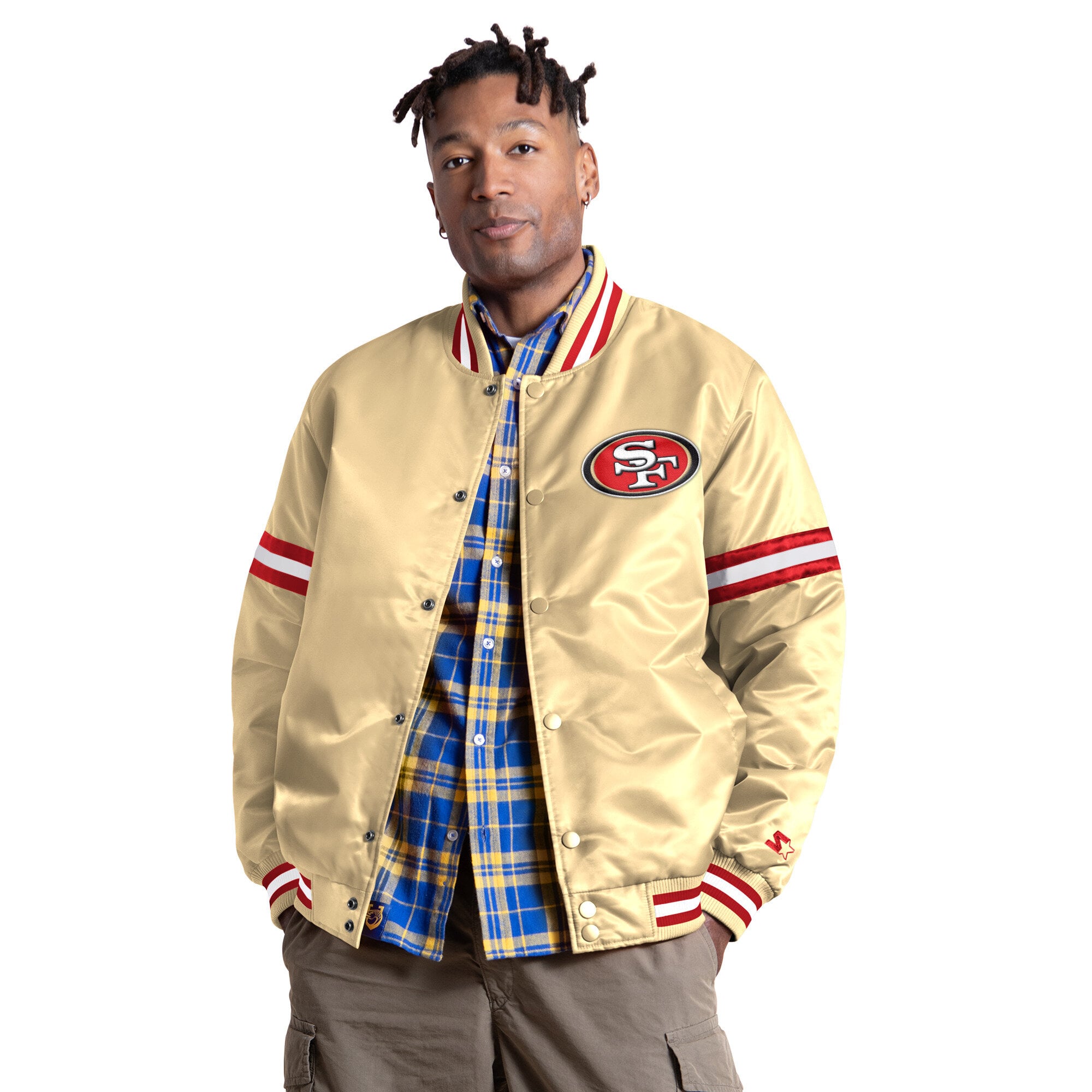 Men's San Francisco 49ers Starter Gold Courtside II Alternate Logo ...