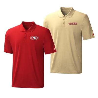  San Francisco 49ers Starter Two-Pack Logo Polo Set - Scarlet/Gold