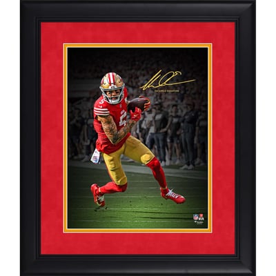 Mike Evans San Francisco 49ers Facsimile Signature Fanatics Authentic Framed 11" x 14" Spotlight Photograph