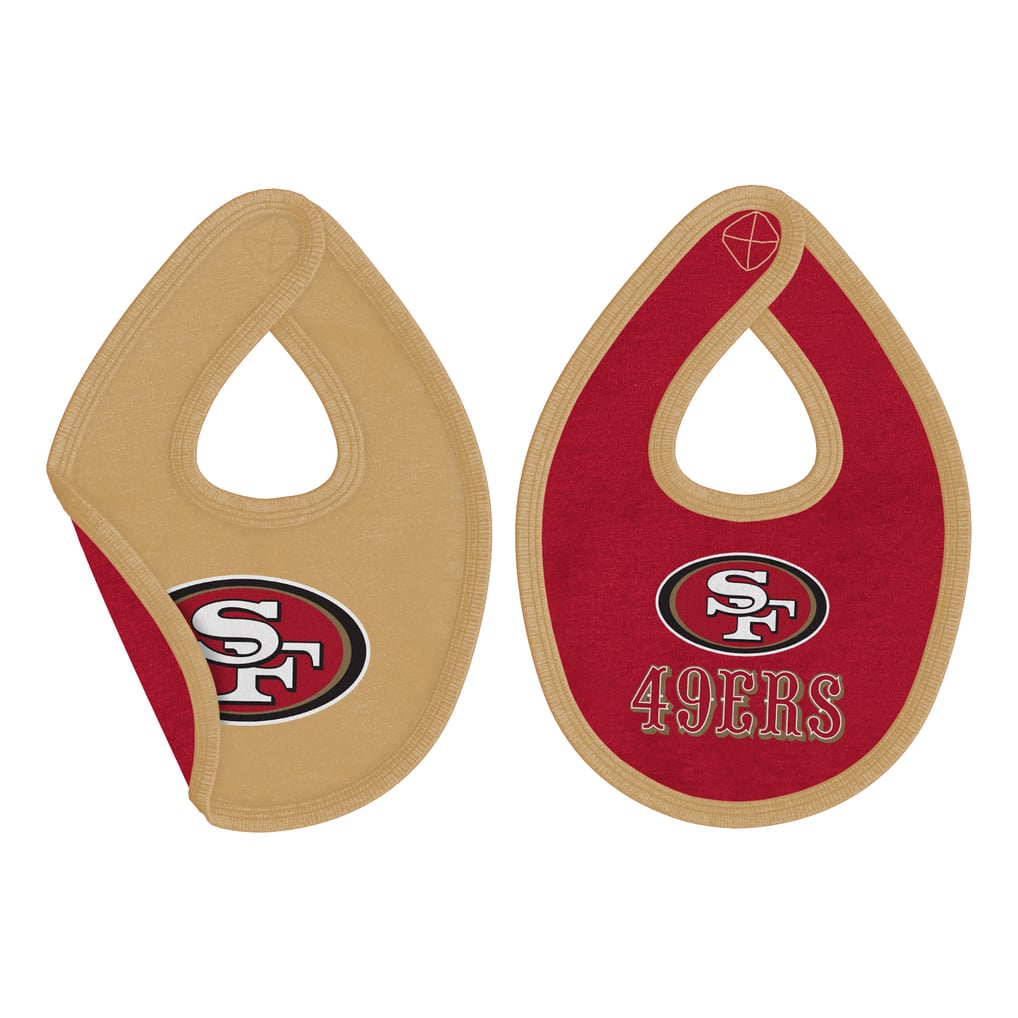 San Francisco 49ers Outerstuff Newborn Pint Prodigy Bodysuit, Bib & Cuffed Knit Hat Set - Scarlet
