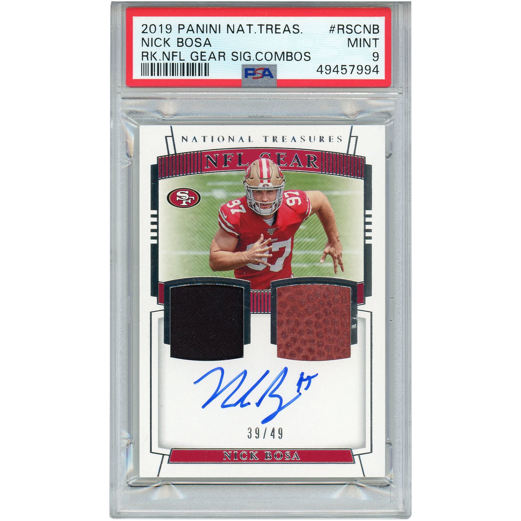 Nick Bosa San Francisco 49ers Autographed 2019 Panini National