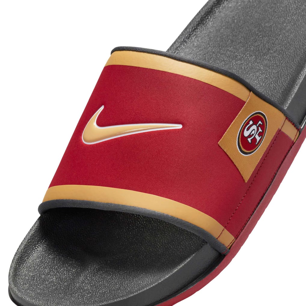 San Francisco 49ers Nike 2024 Off-Court Slide Sandals display picture 1