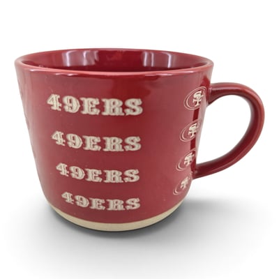 San Francisco 49ers Pegasus 17oz. Tonal Logo Sand Blasted Mug
