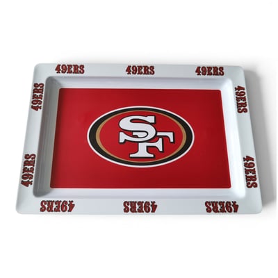 San Francisco 49ers Pegasus Repeat Wordmark 22" x 15" Party Tray