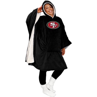San Francisco 49ers Pegasus Team Color 50" x 70" Bloncho Sherpa Fan Cape