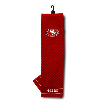 San Francisco 49ers 16" X 22" Tri-Fold Embroidered Scrubber Golf Towel