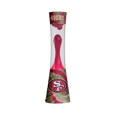 San Francisco 49ers 17" Tie-Dye Magma Lamp with Bluetooth Speaker