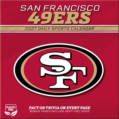 San Francisco 49ers 2027 Box Calendar