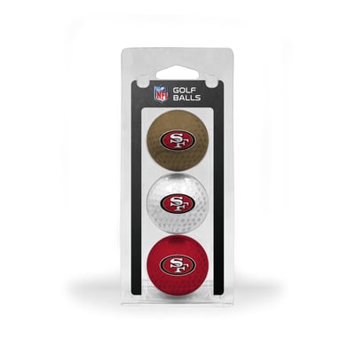 San Francisco 49ers 3-Pack Multi-Colored Team Golf Ball Set