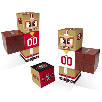 San Francisco 49ers Home & Away Magnetic Fidget Building Cubes Combo Set