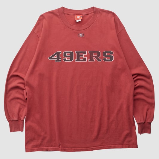 San Francisco 49ers NFL 2000s Long Sleeve T-shirt - Red - XL by Fanatics Real Vintage