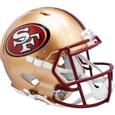San Francisco 49ers Riddell 1996-2008 Speed Throwback Authentic Helmet